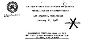 FBI file on Cesar Chavez