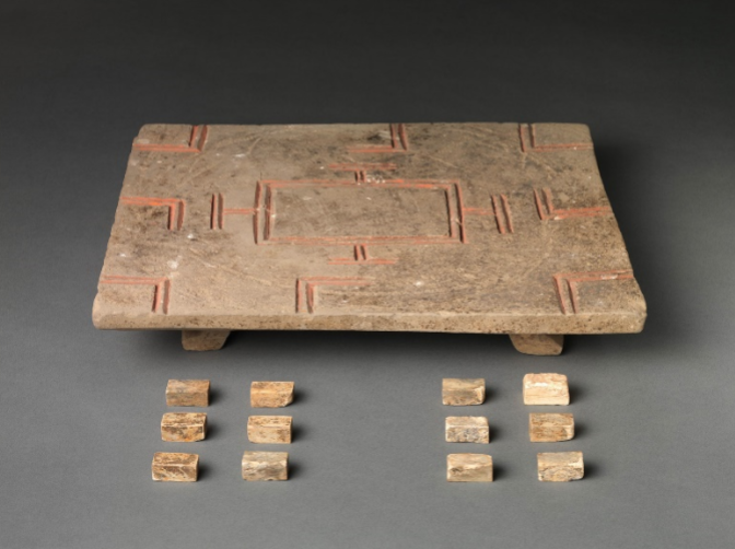 Han Dynasty Liubo Board and Pieces, 1st century BCE–1st century CE